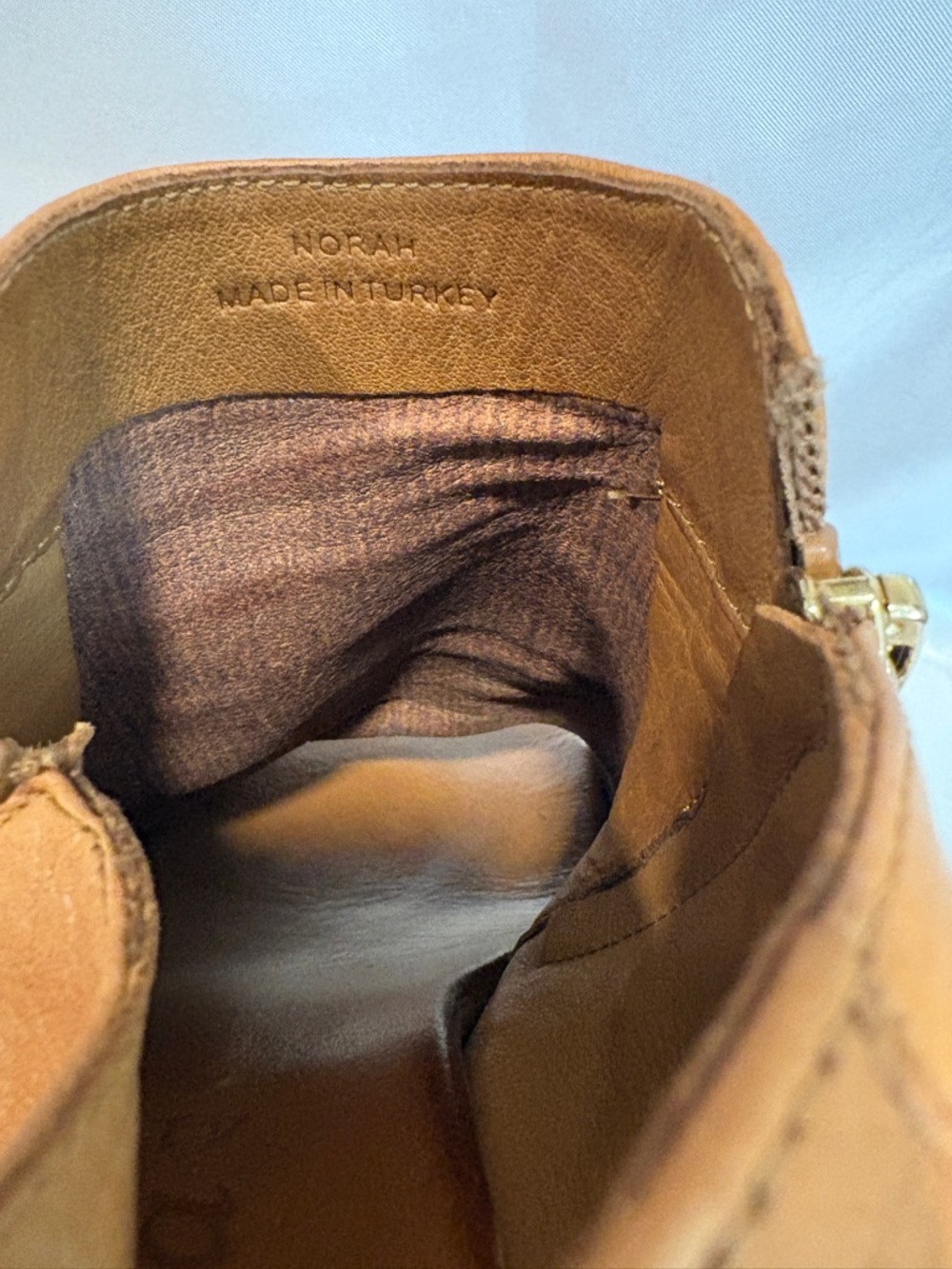 Norah Tan Super Soft Leather Sandals (41) - Picture 10 of 12